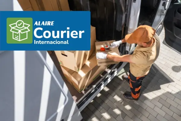 Entrega de paquetes de courier